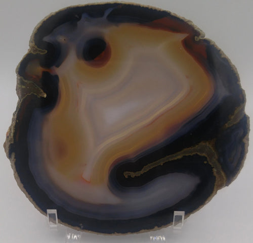 Grande agate rubanée orbiculaire