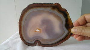 Agate zonée orbiculaire