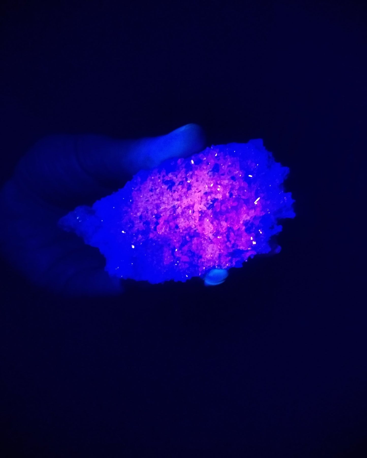 Calcite sur fleur d'améthyste