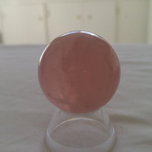 Sphère de quartz rose étoilé